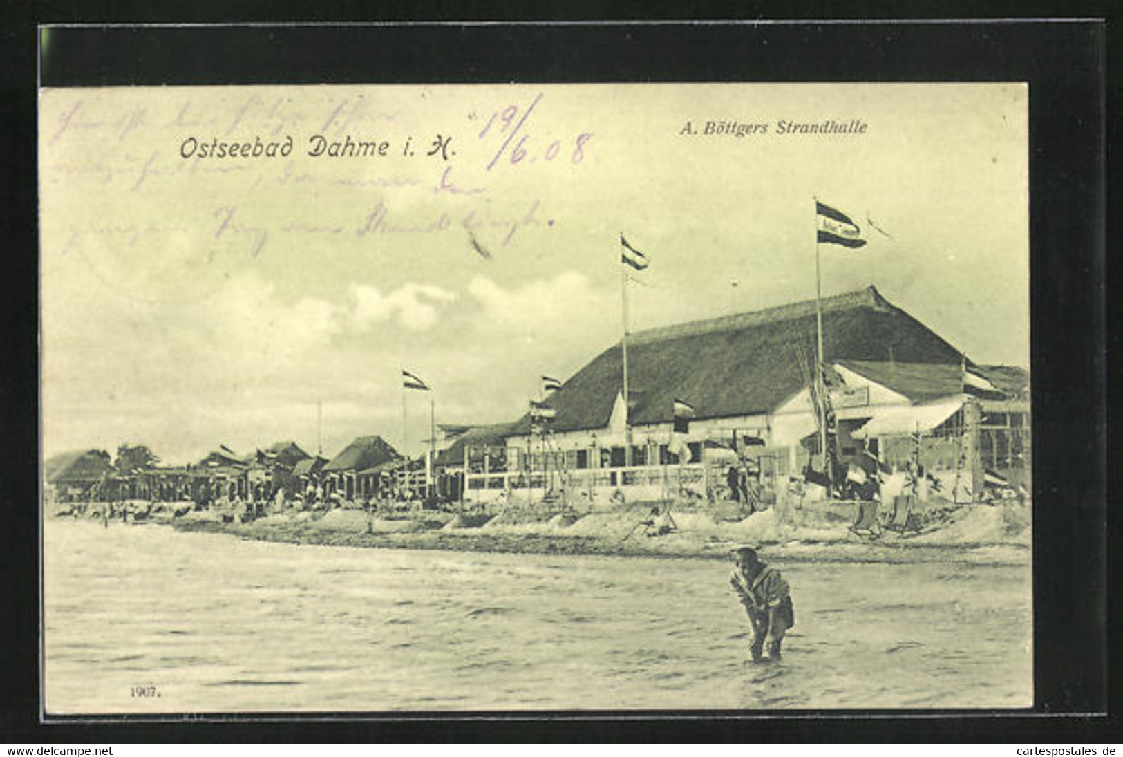 AK Ostseebad Dahme, Böttgers Strandhalle - Dahme