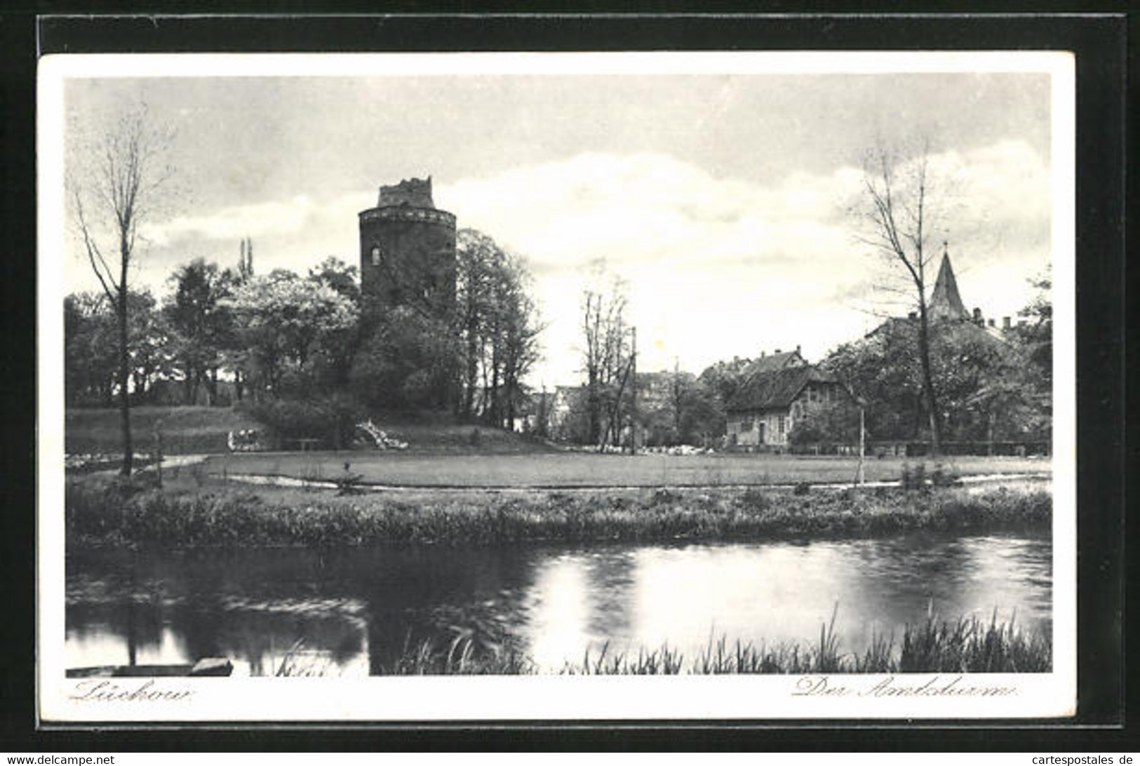 AK Lüchow, Blick Auf Den Amtsturm, Flusspartie - Lüchow