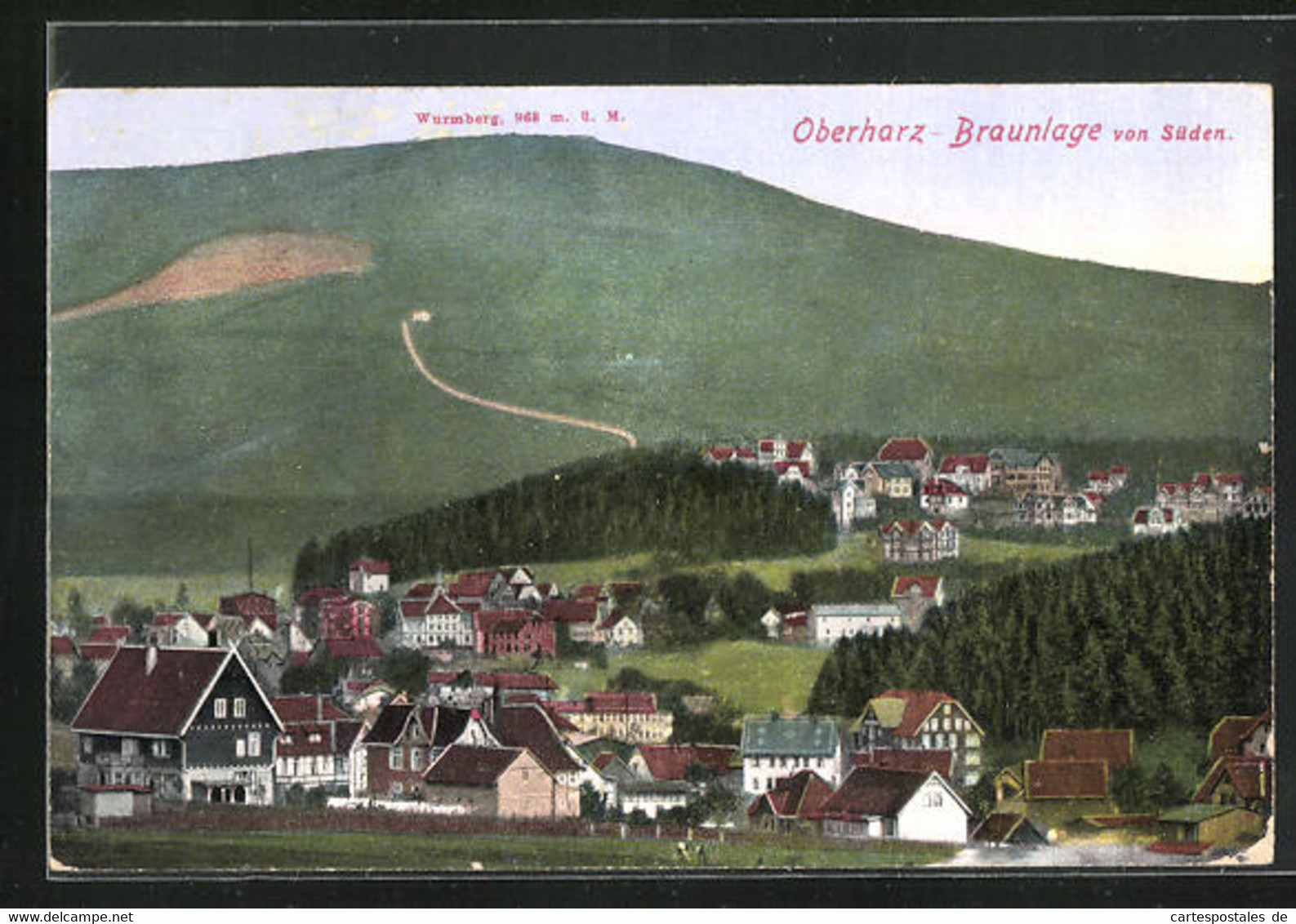 AK Braunlage / Oberharz, Ortsansicht Mit Wurmberg - Oberharz