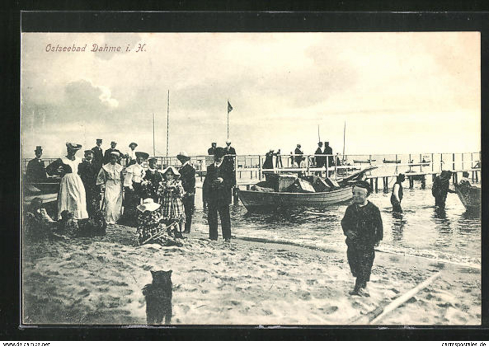 AK Ostseebad Dahme, Leute Am Strand - Dahme