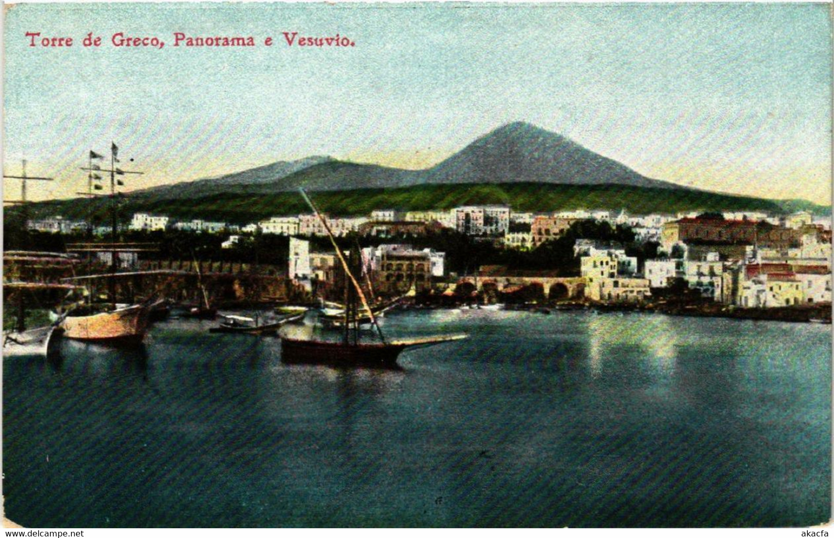 CPA AK NAPOLI Torre De Greco,Panorama E VESUVIO ITALY (525642) - Torre Del Greco