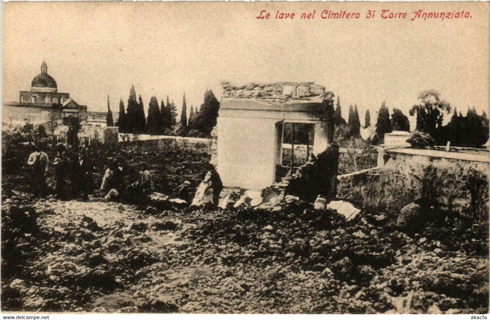 CPA AK Le Lave Nel Cimitero Di Torre Annunziata ITALY (526658) - Torre Annunziata