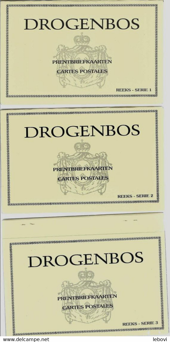 DROGENBOS – Collection De 3 Pochettes Neuves Présentant Des REIMPRESSIONS De  CP Anciennes - Drogenbos