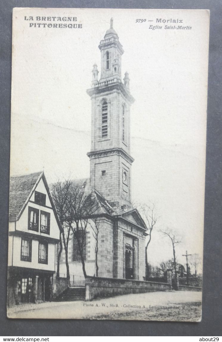 CPA 29 MORLAIX - Eglise Saint Martin - Coll. Lemarchand Fils, 9790 Photo Waron-- Réf. V 134 - Morlaix