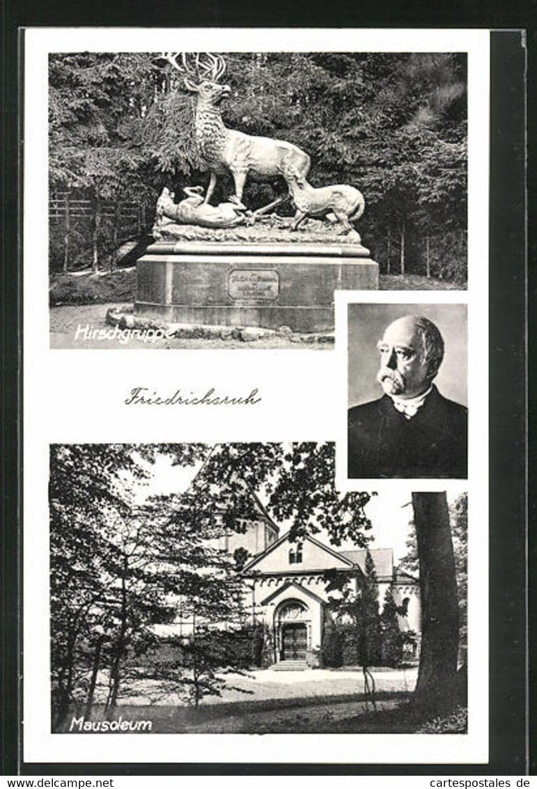 AK Friedrichsruh, Die Hirschgruppe Und Das Mausoleum - Friedrichsruh