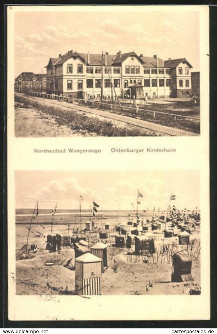 AK Wangerooge, Oldenburger Kinderheim, Strandleben Mit Strandkörben - Wangerooge