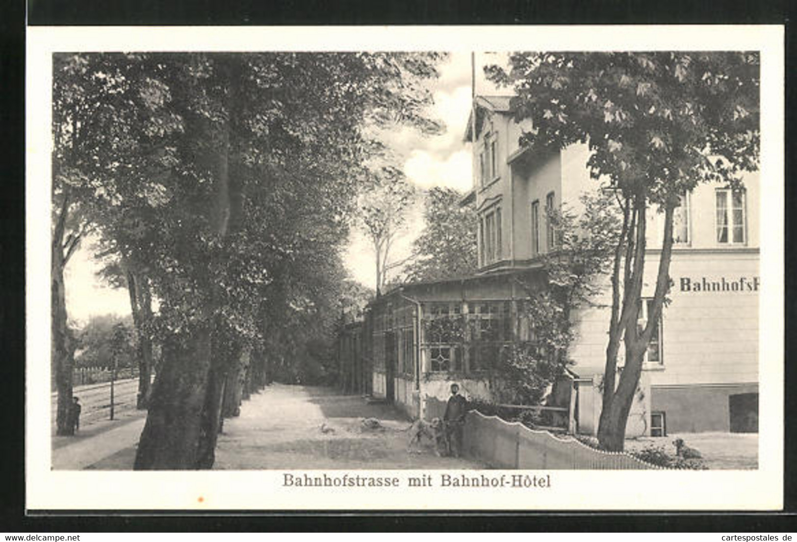 AK Buxtehude, Bahnhofstrasse Mit Bahnhof-Hôtel - Buxtehude