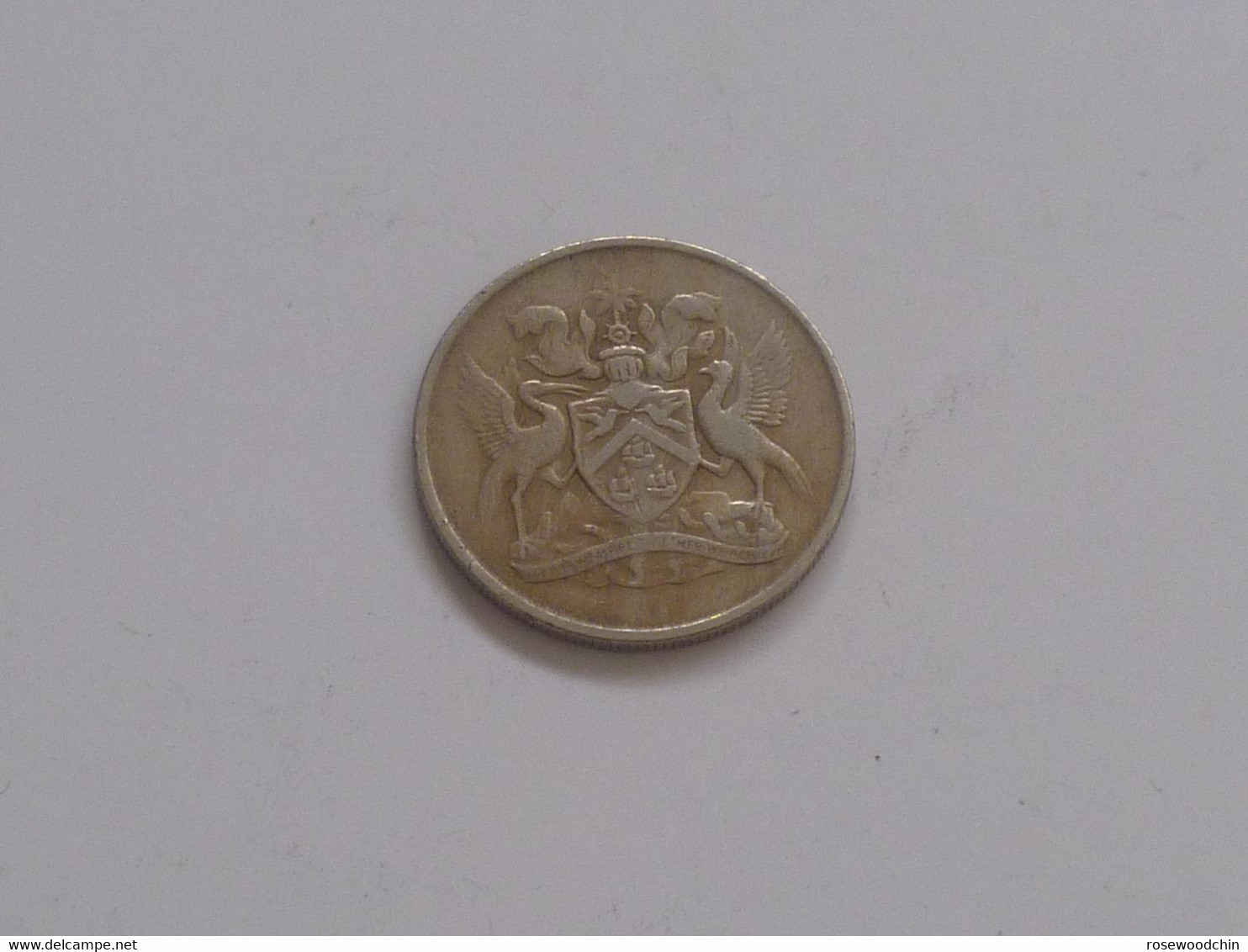 Vintage ! 1 Pc Trinidad And Tobago - 1966 Twenty Five (25) Cents Coin (#154-E) - Trinidad En Tobago