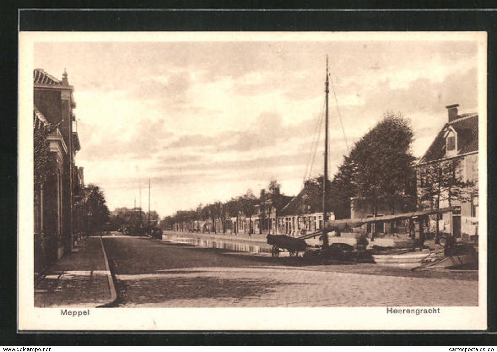 AK Meppel, Heerengracht, Ortspartie - Meppel