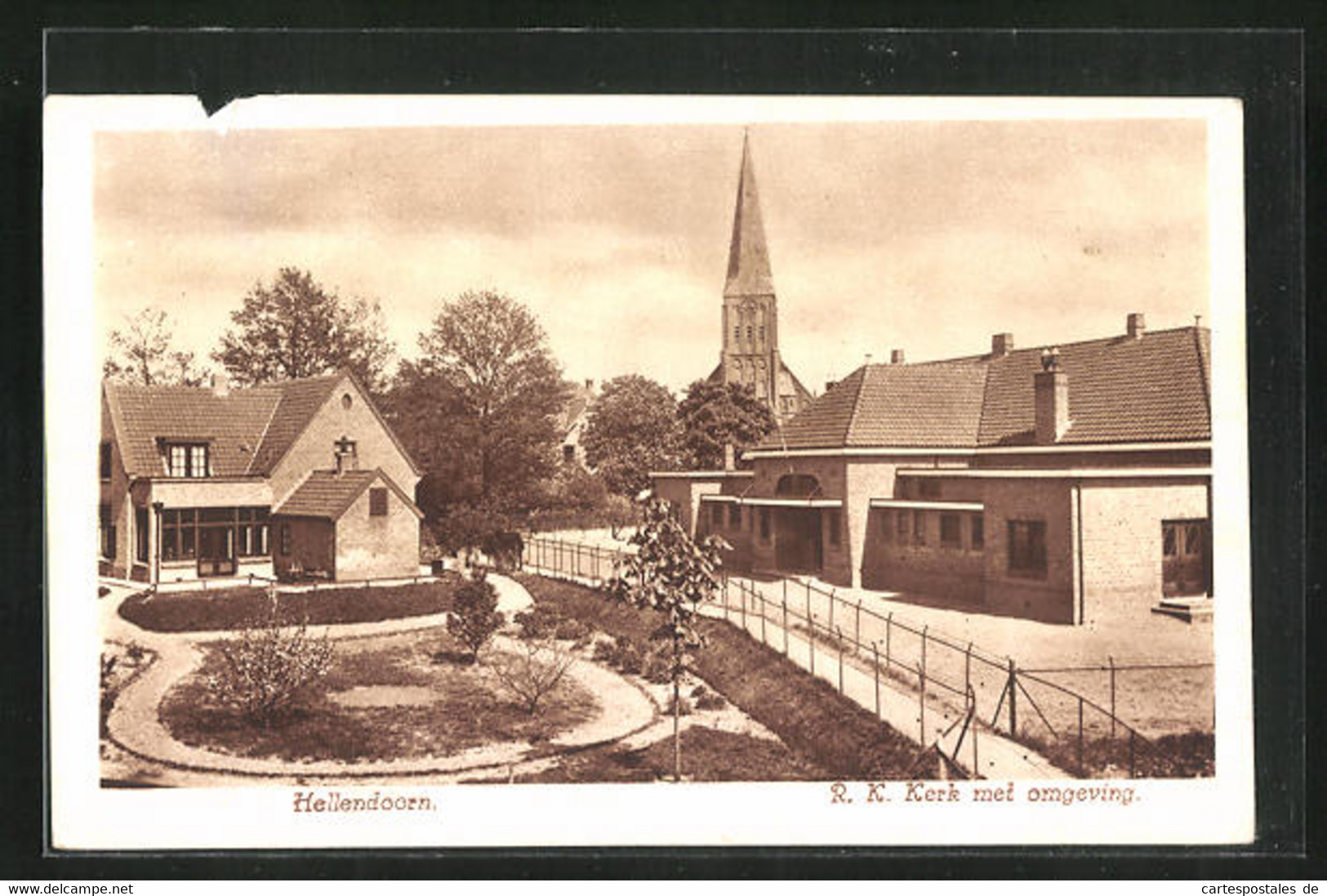 AK Hellendoorn, Ortsansicht Mit Kirchturm - Hellendoorn