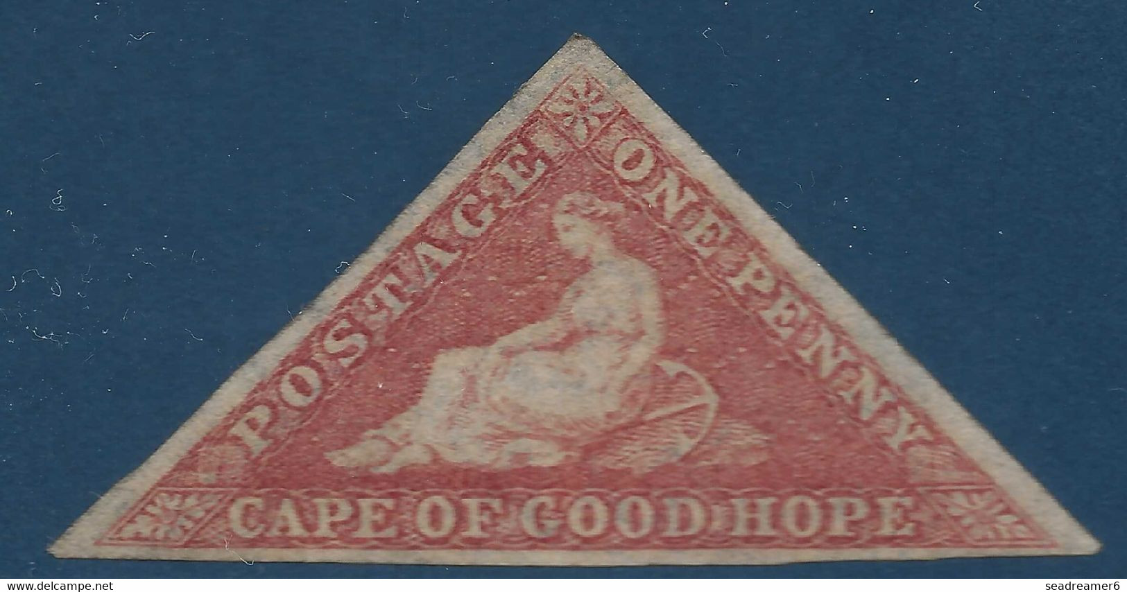 Cap De Bonne Esperance N°3* Neuf One Penny "rose Rouge" TTB Signés Roumet & Calves - Cape Of Good Hope (1853-1904)