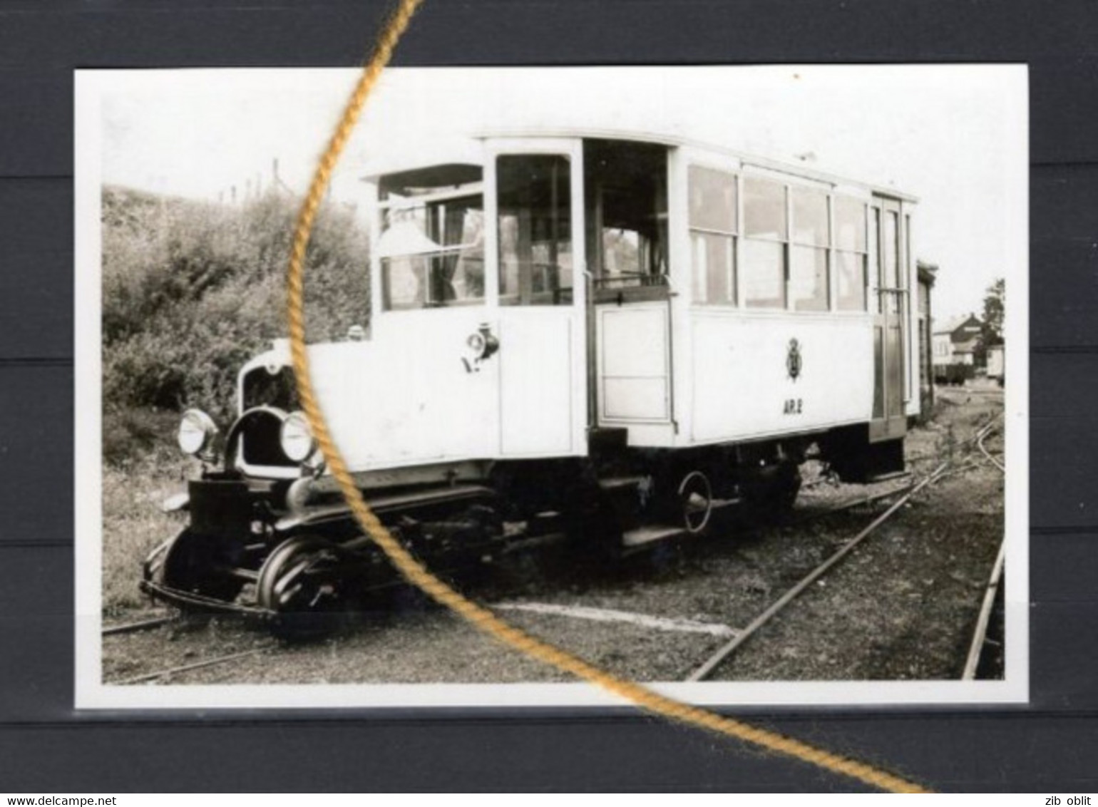 PHOTO   TRAM SNCV RAIL ROUTE MARBEHAN FLORENVILLE SAINTE CECILE REPRO - Tramways