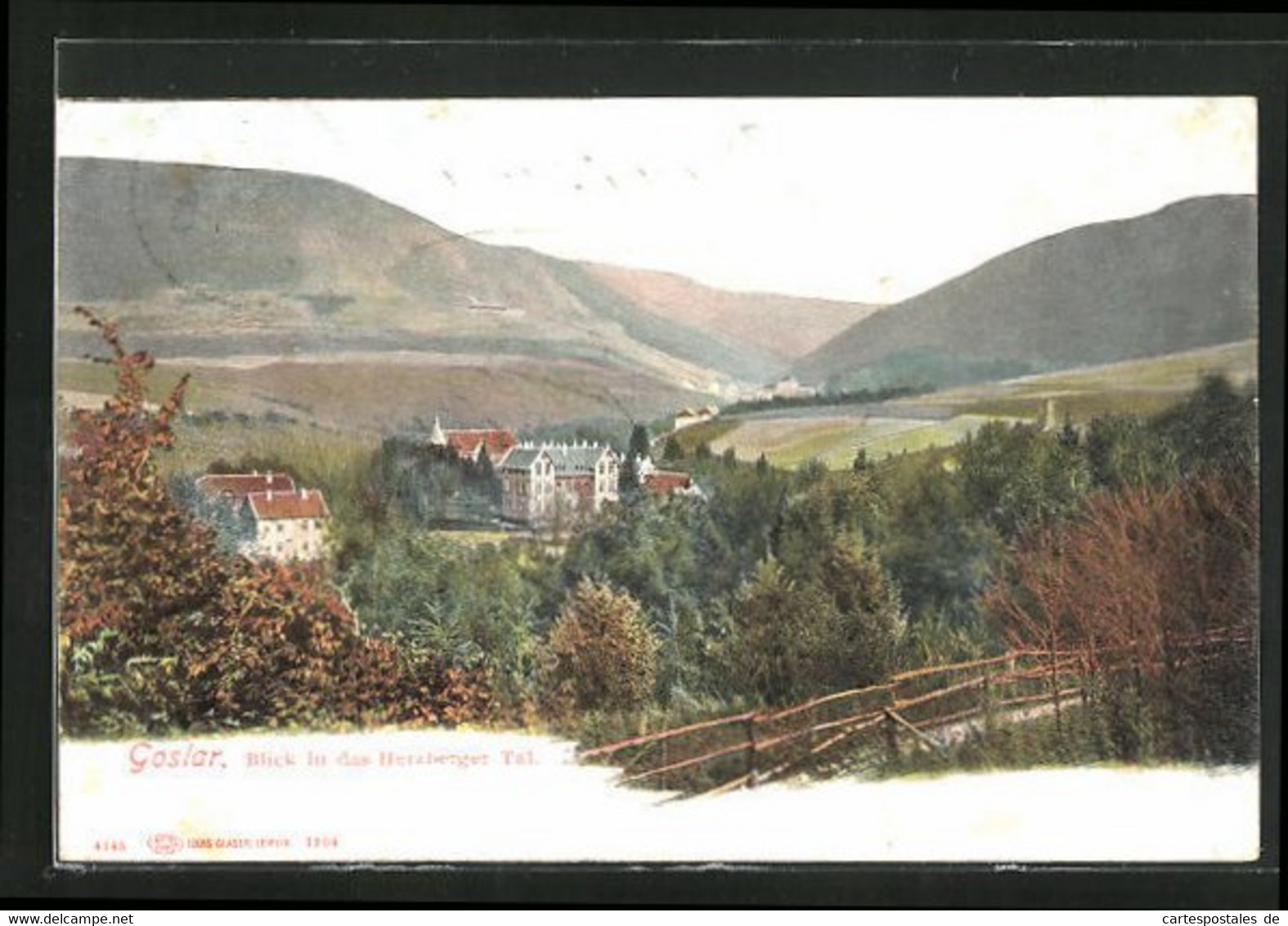 AK Goslar, Blick In Das Herzberger Tal - Herzberg