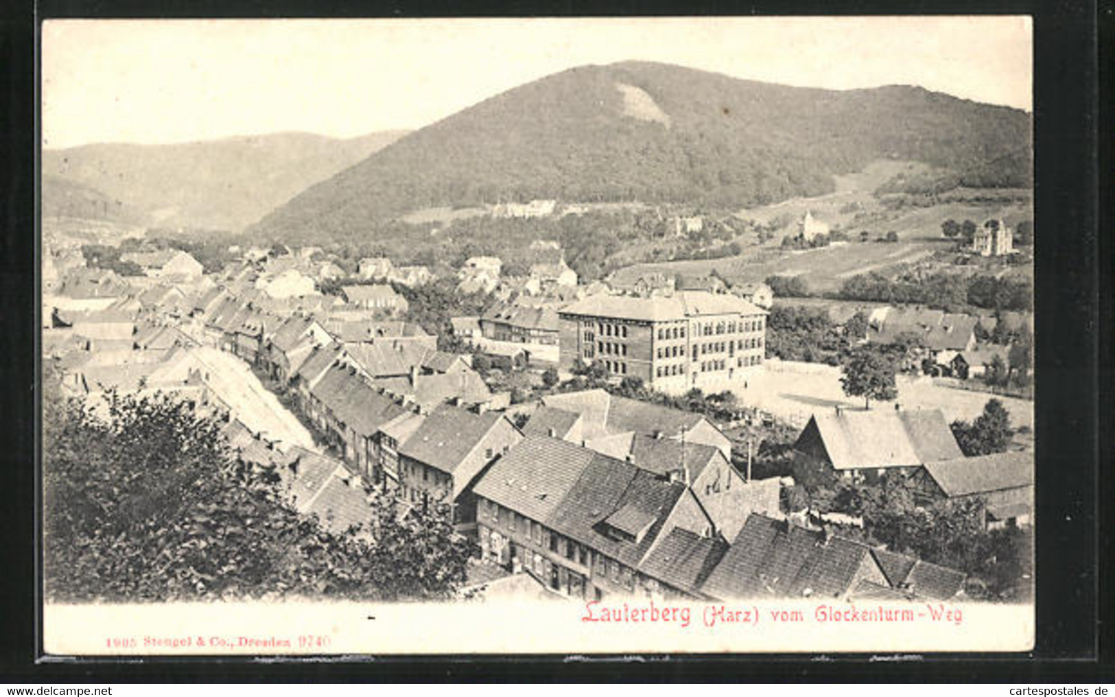 AK Lauterberg /Harz, Blick Vom Glockenturm-Weg Auf Den Ort - Bad Lauterberg