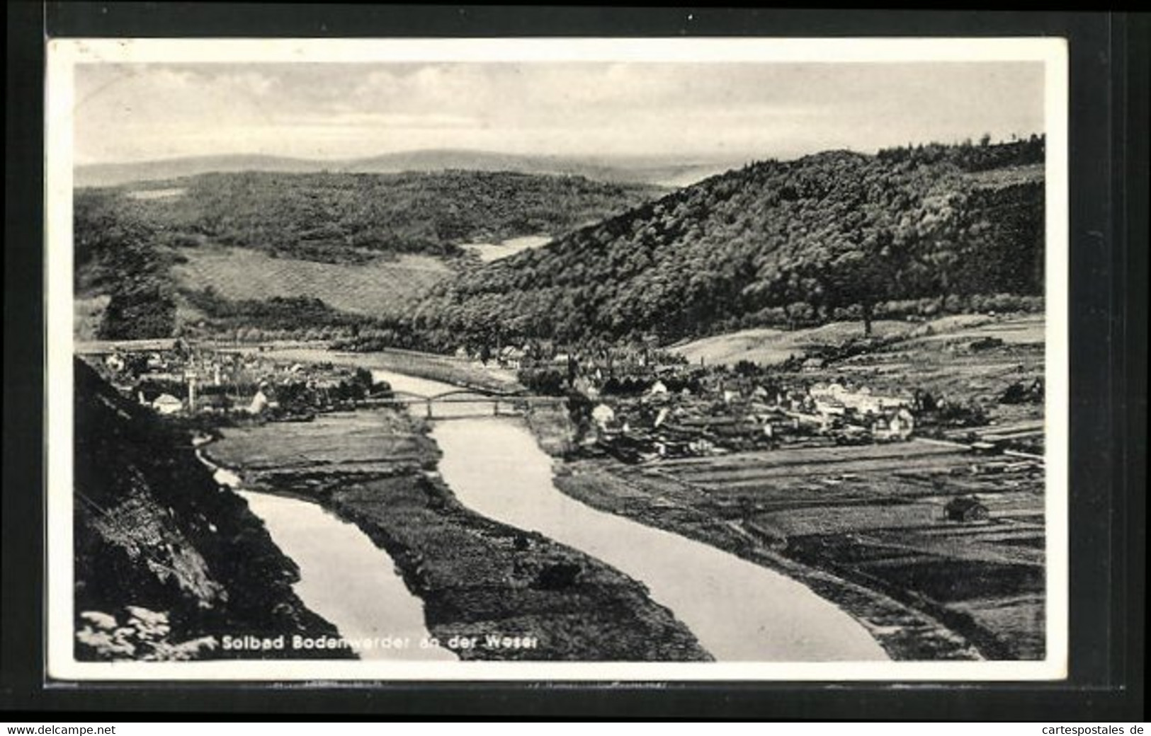 AK Bodenwerder An Der Weser, Teilansicht Mit Brücke - Bodenwerder