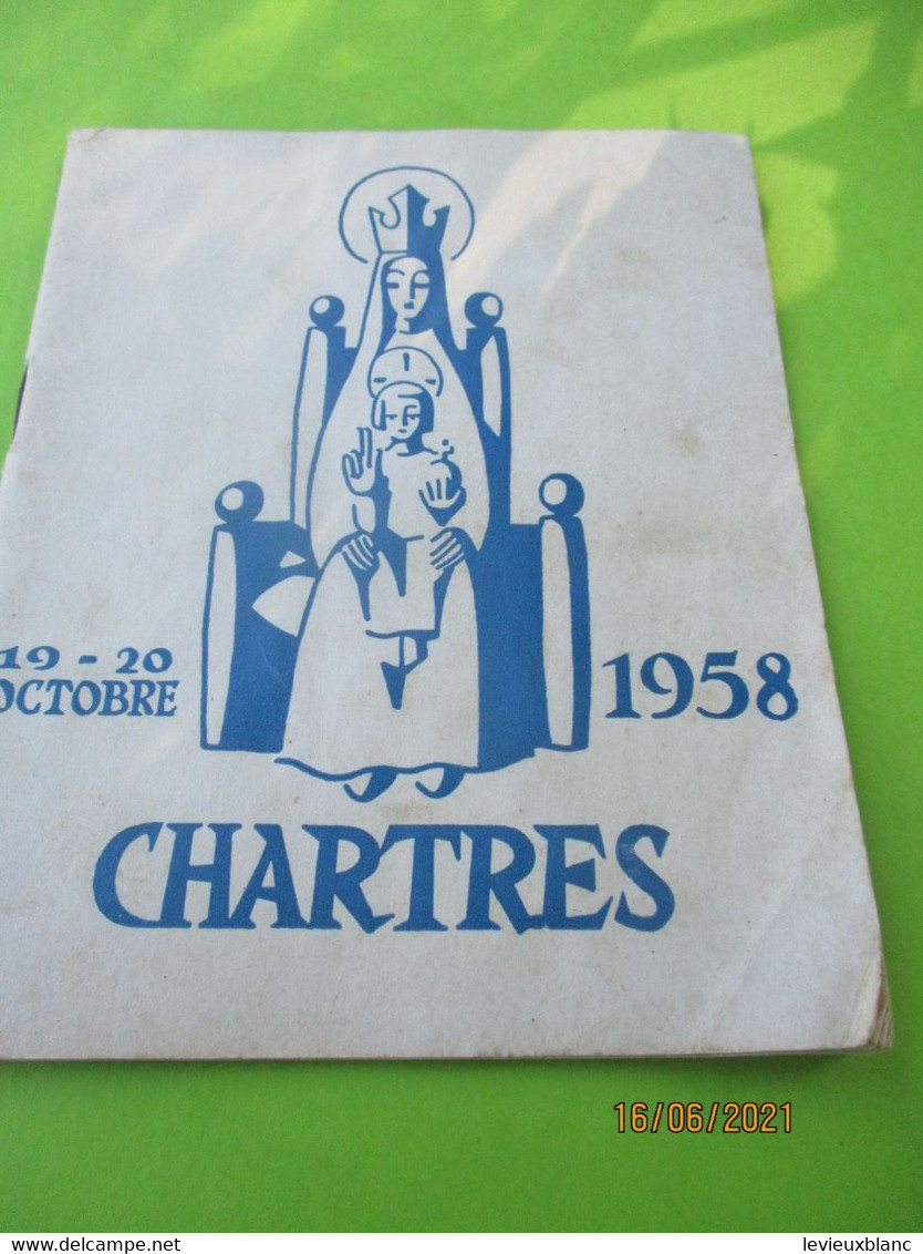 Petit Guide Du Pèlerin De CHARTRES/ Fascicule/Georges ASSEMAINE/ Tardy Bourges/1958                CAN855 - Religion & Esotericism