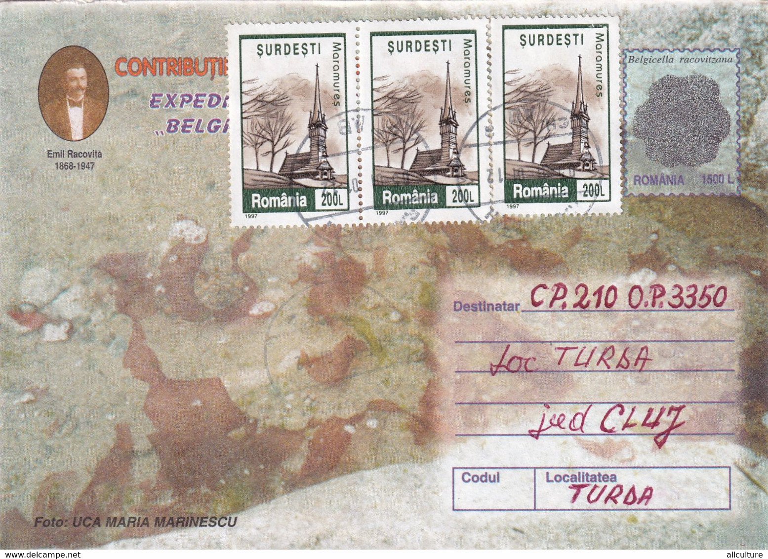 A9541- ROMANIAN SCIENTIFIC CONTRIBUTIONS ANTACTIC EXPEDITION BELGICA,ROMANIA COVER STATIONERY USED STAMPS - Poolreizigers & Beroemdheden