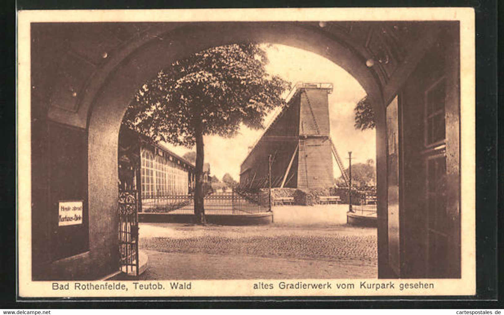 AK Bad Rothenfelde /Teutob. Wald, Blick Vom Kurpark Auf Das Alte Gradierwerk - Bad Rothenfelde