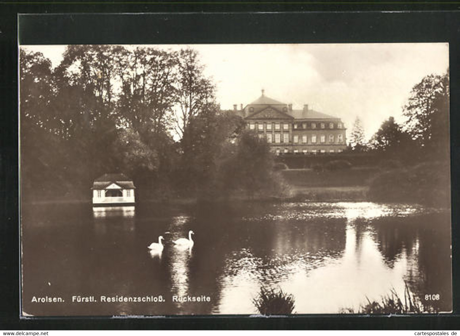 AK Arolsen, Blick Auf Die Rückseite Des Fürstlichen Residenzschlosses - Bad Arolsen