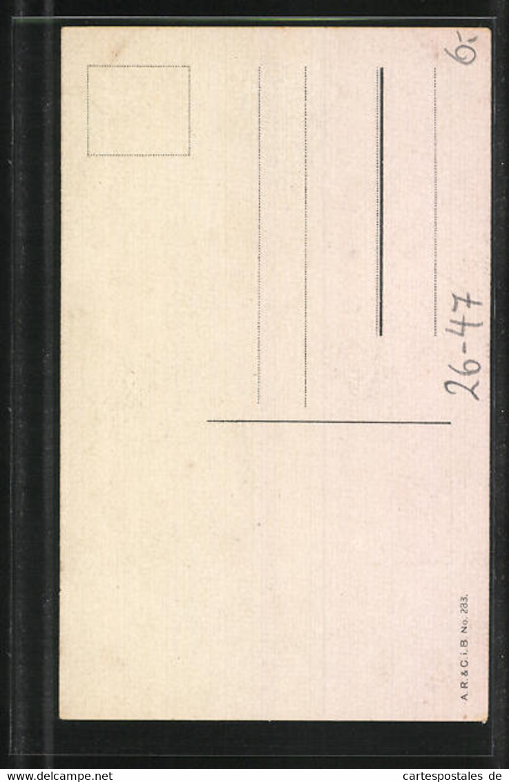 Künstler-AK Clarence F. Underwood: Des Meeres Und Der Liebe Wellen, Liebespaar Küsst Sich Innig In Einem Ruderboot - Underwood, Clarence F.