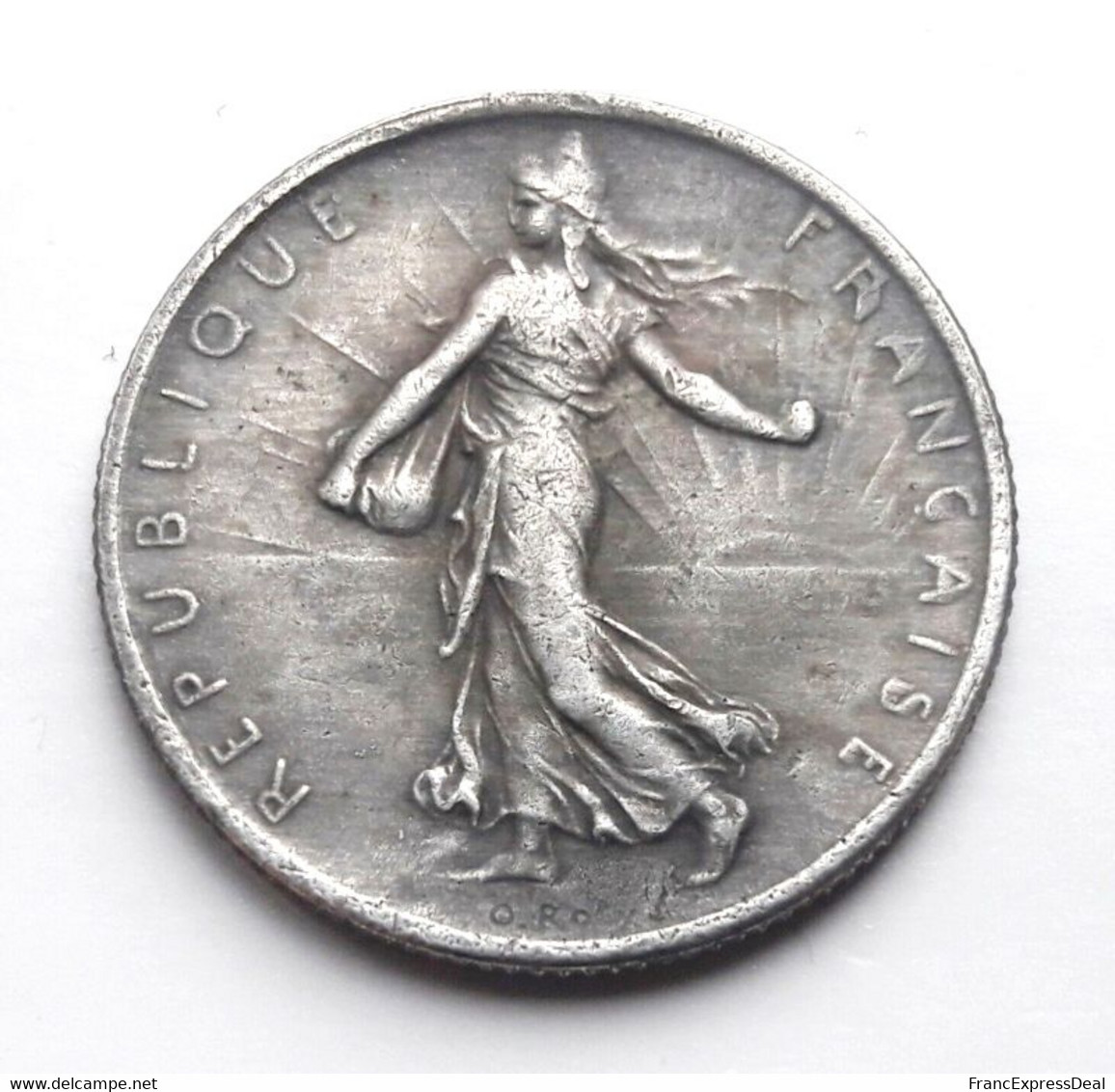 COPIE - 1 Pièce Plaquée ARGENT ( SILVER Plated Coin ) - France - 1 Franc Semeuse 1900 - Otros & Sin Clasificación