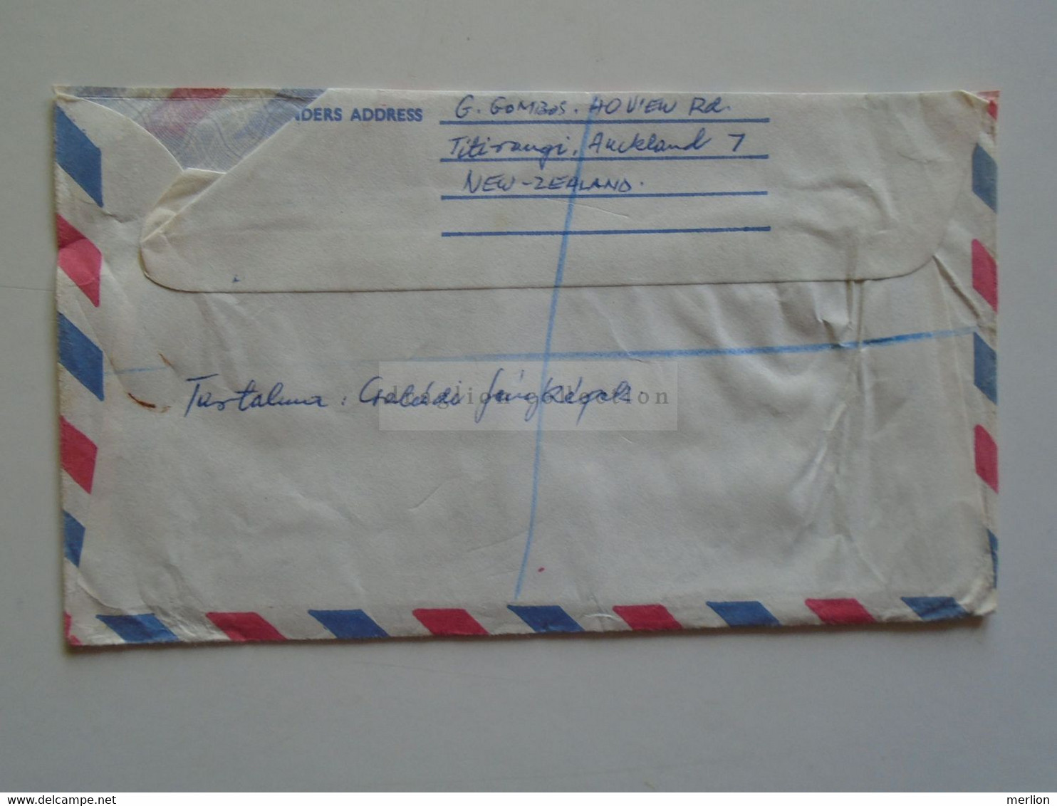 AD049.33   New Zealand -Registered Cover  White SVV  Cancel  1982 Auckland  - Stamp   Sea Shell  -QEII - Storia Postale