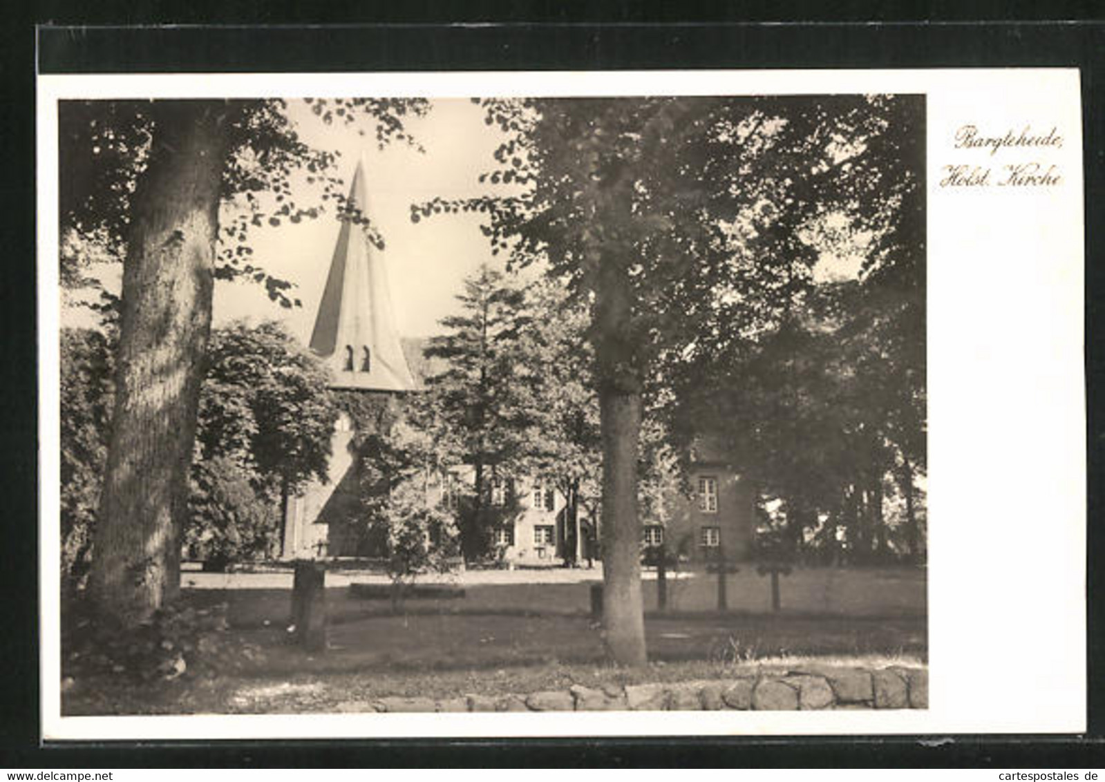 AK Bargteheide I. Holst., Blick Zur Sonnigen Kirche - Bargteheide