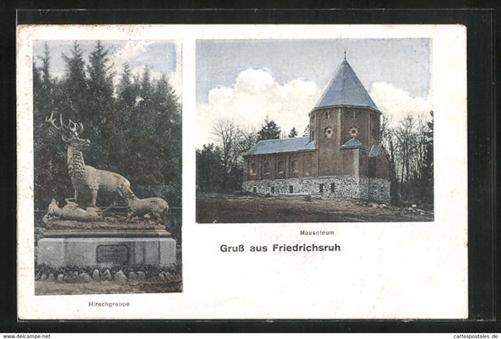 AK Friedrichsruh, Mausoleum Und Hirschgruppe - Friedrichsruh