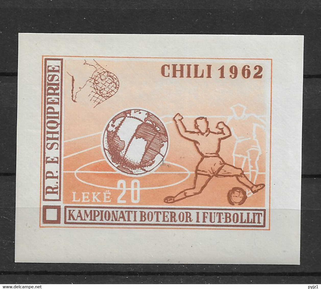 1962 MNH Albania, Block 12 Postfris** - 1962 – Chili