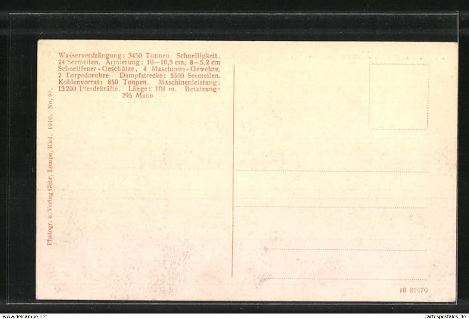 AK Kriegsschiff S.M. Kl. Gesch. Kreuzer Stettin - Guerre