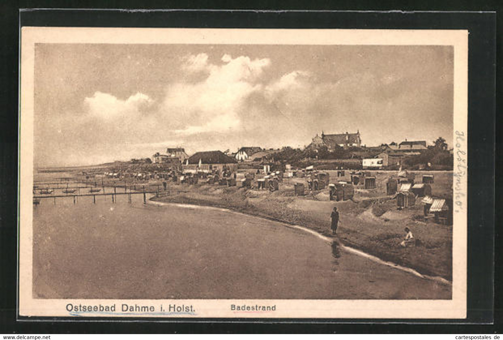 AK Dahme I. Holst., Strandpartie Mit Strandkörben - Dahme