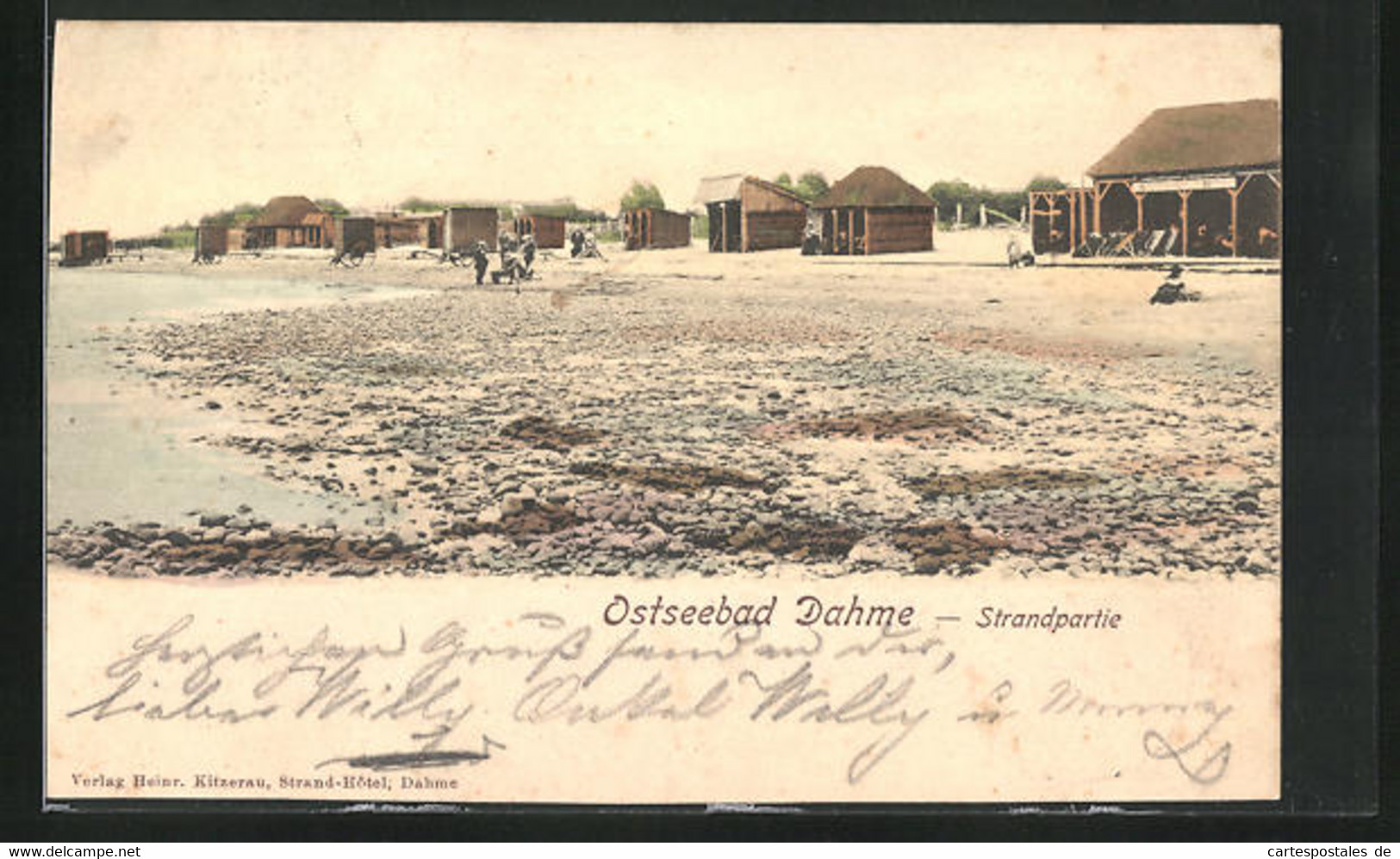 AK Dahme I. Holst., Strandpartie Mit Strandhäusern - Dahme