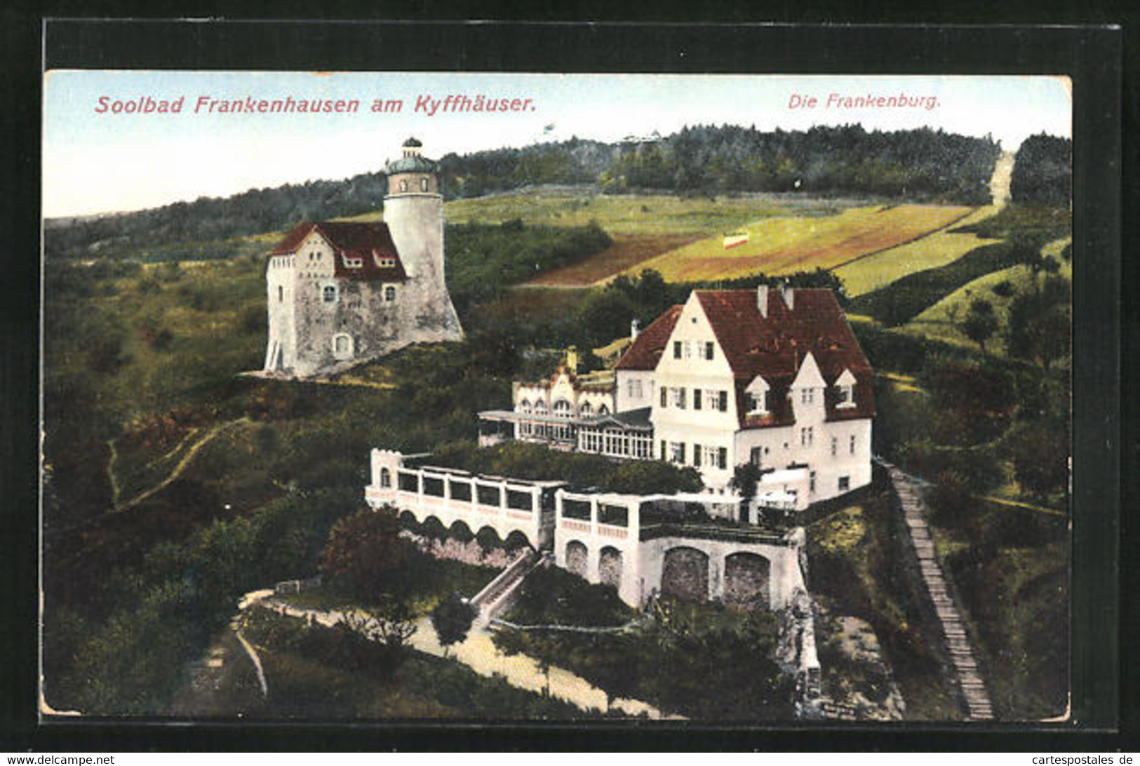 AK Frankenhausen Am Kyff., Blick Auf Die Frankenburg - Bad Frankenhausen