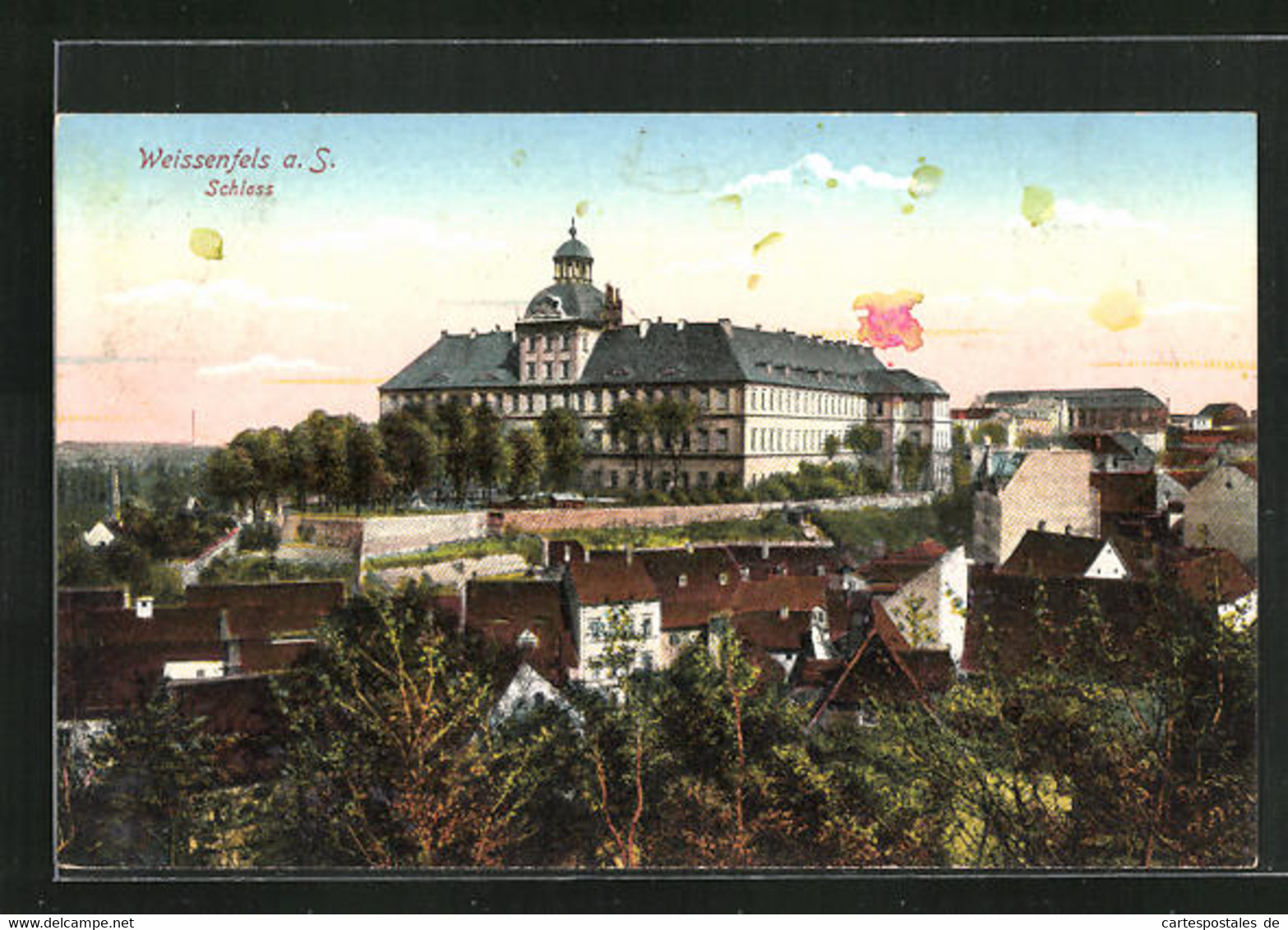 AK Weissenfels A. S., Panorama Mit Schloss - Weissenfels