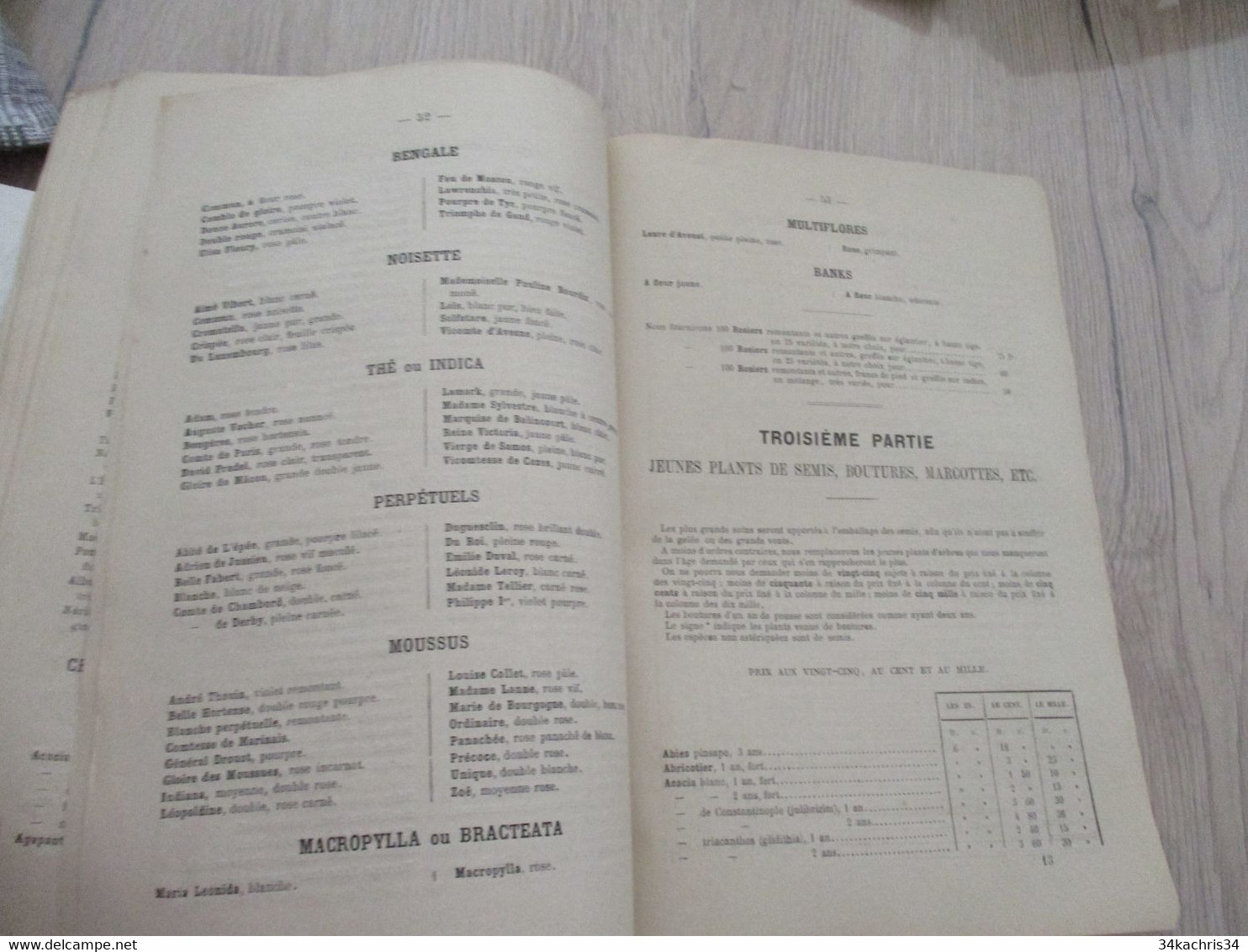 Catalogue Pub Publicité 1867 Horticulture Combin Bagnols sur Cèze 68p