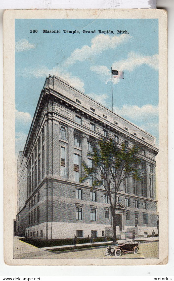 GRAND RAPIDS - MASONIC TEMPLE - TEMPLE MAÇONNIQUE - Grand Rapids