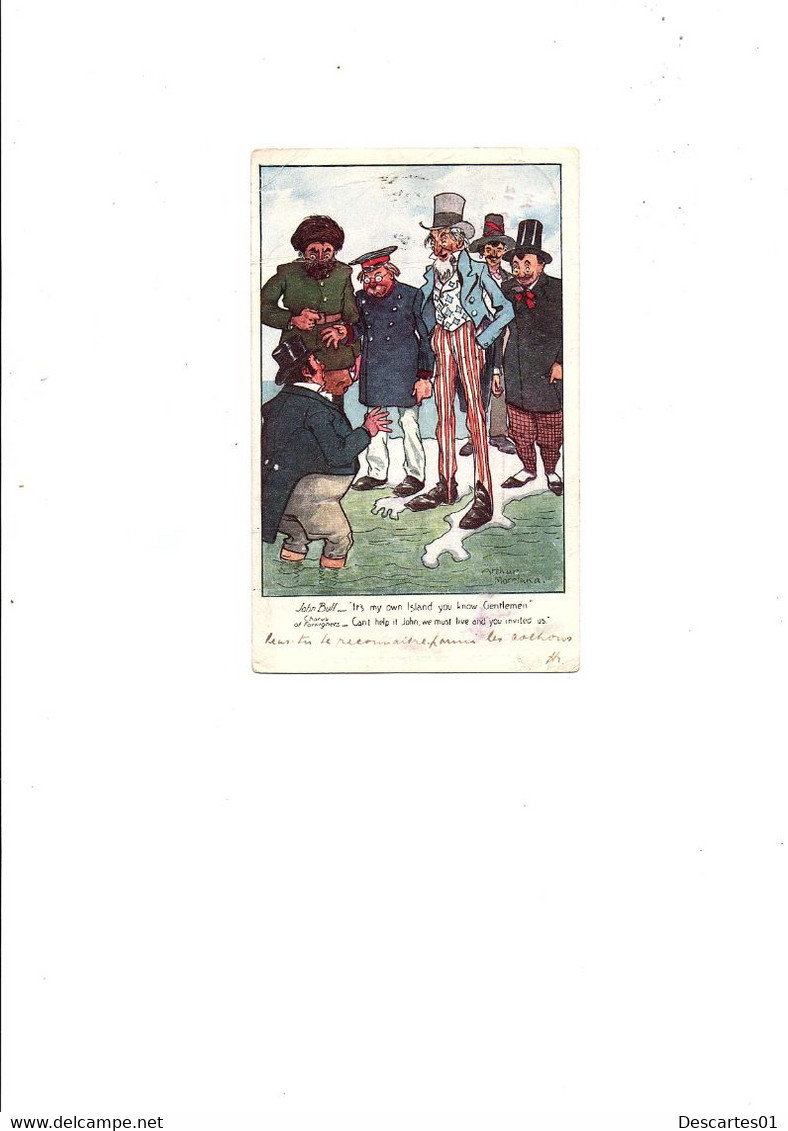 C P A  ILLUSTRATION  ARTHUR MORELAND   " SERIE JOHN BULL "    CIRCULEE 1903 - Moreland, Arthur