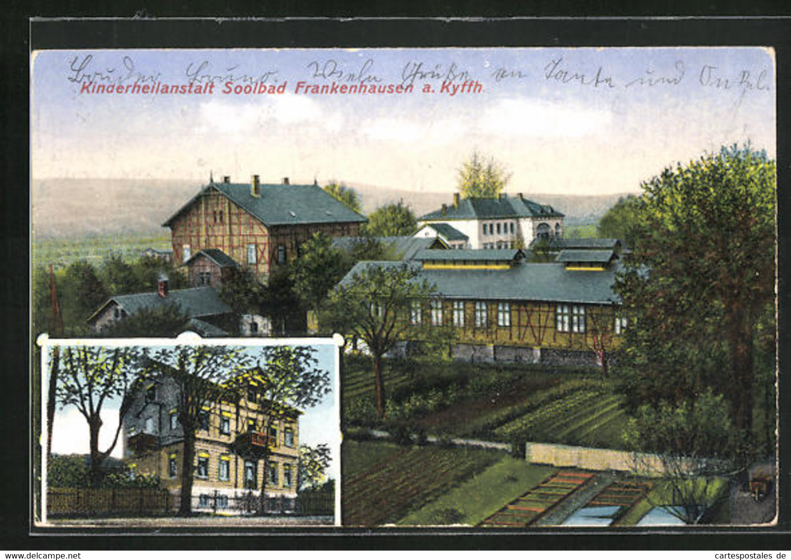 AK Frankenhausen / Kyffh., Kinderheilanstalt Mit Garten - Bad Frankenhausen