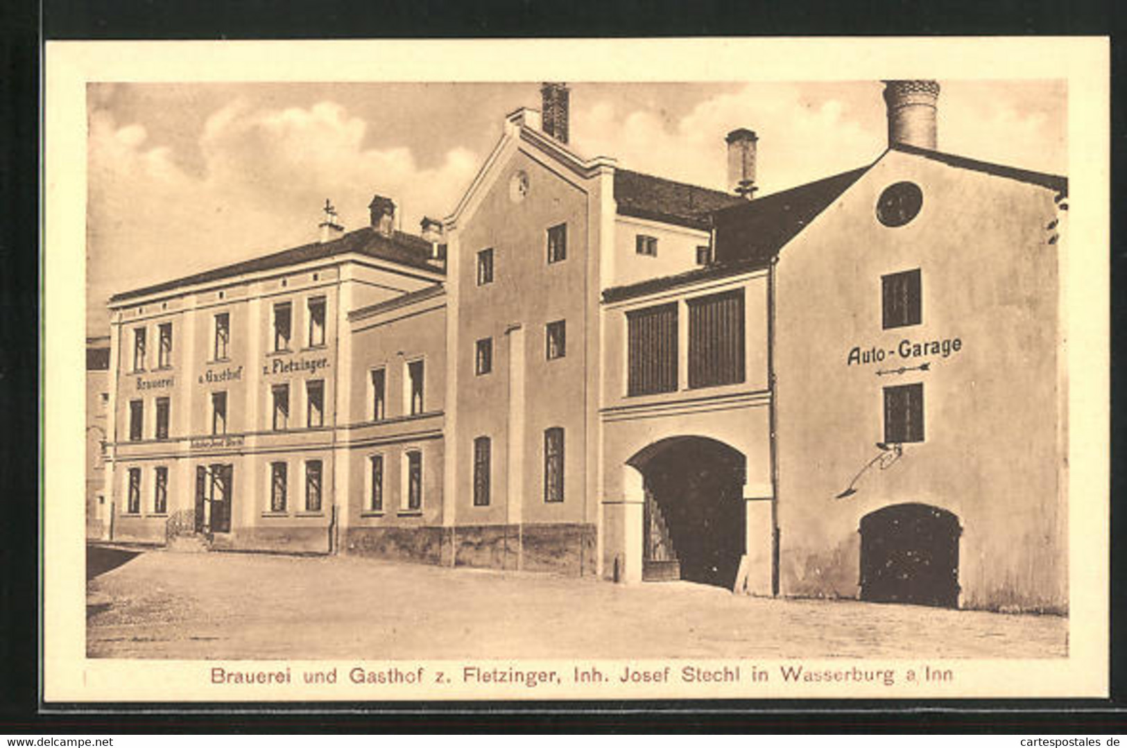 AK Wasserburg Am Inn, Brauerei Und Gasthof Zum Fletzinger - Wasserburg (Inn)