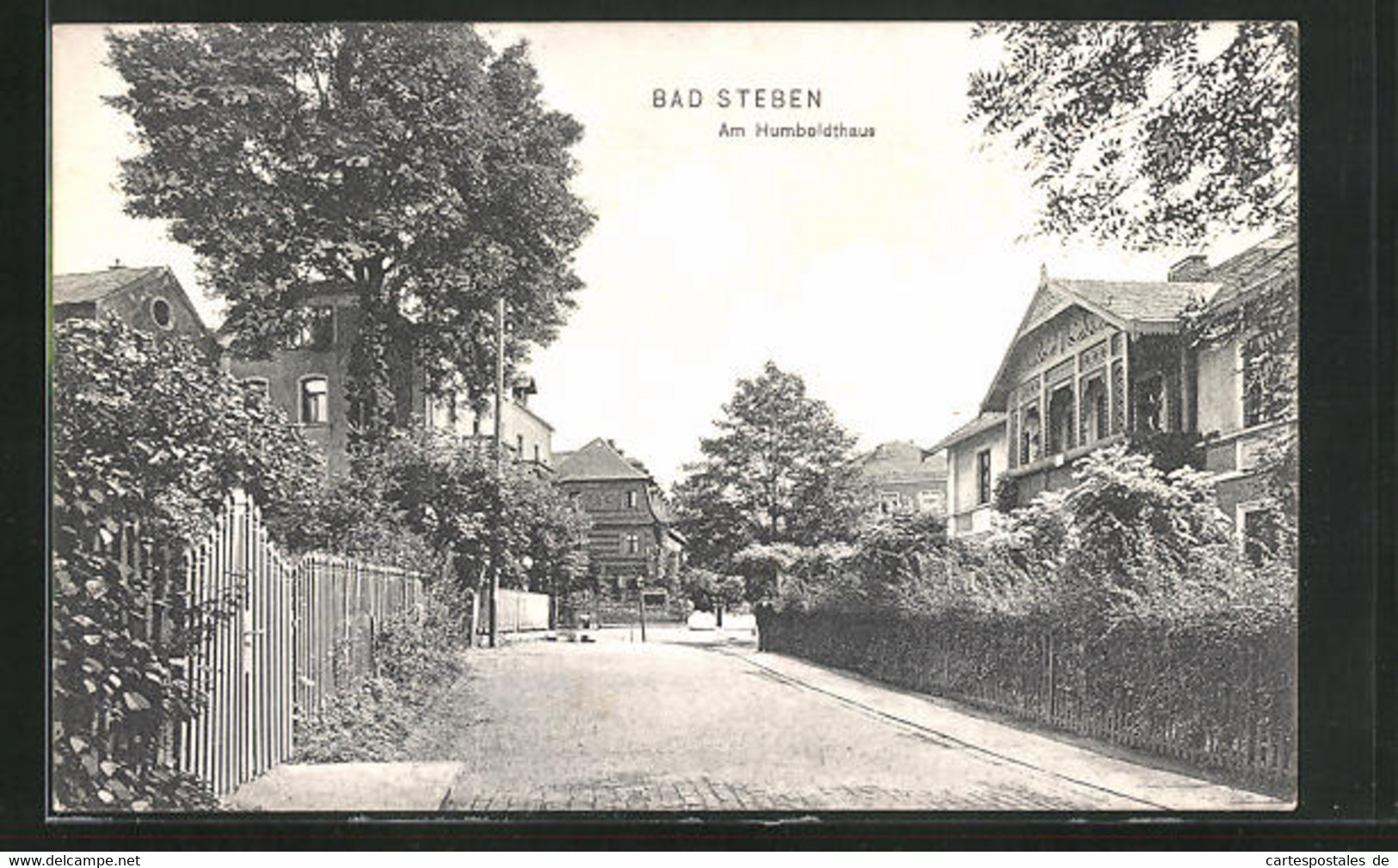 AK Bad Steben, Am Humboldthaus - Bad Steben