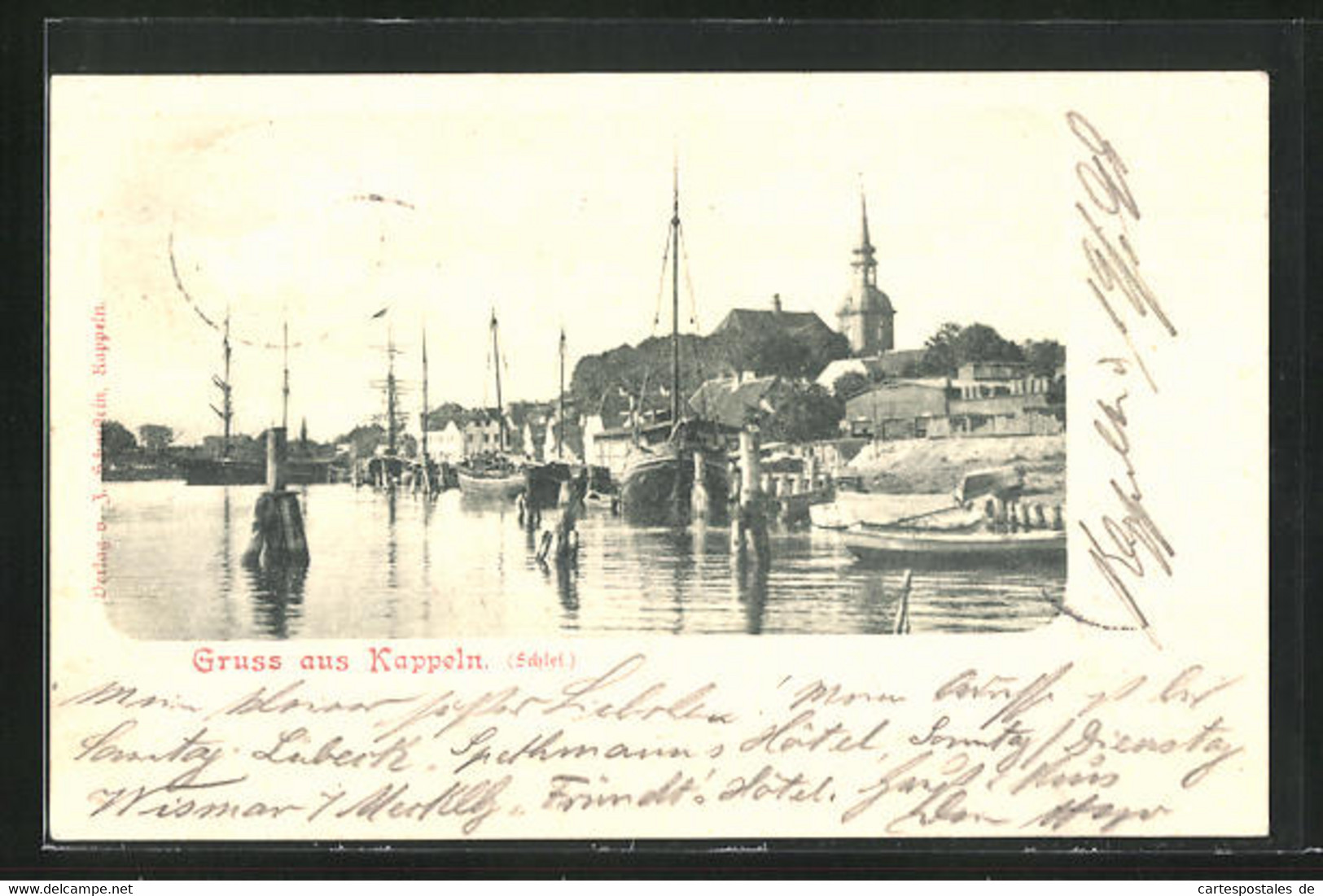 AK Kappeln / Schlei, Hafenansicht - Kappeln / Schlei