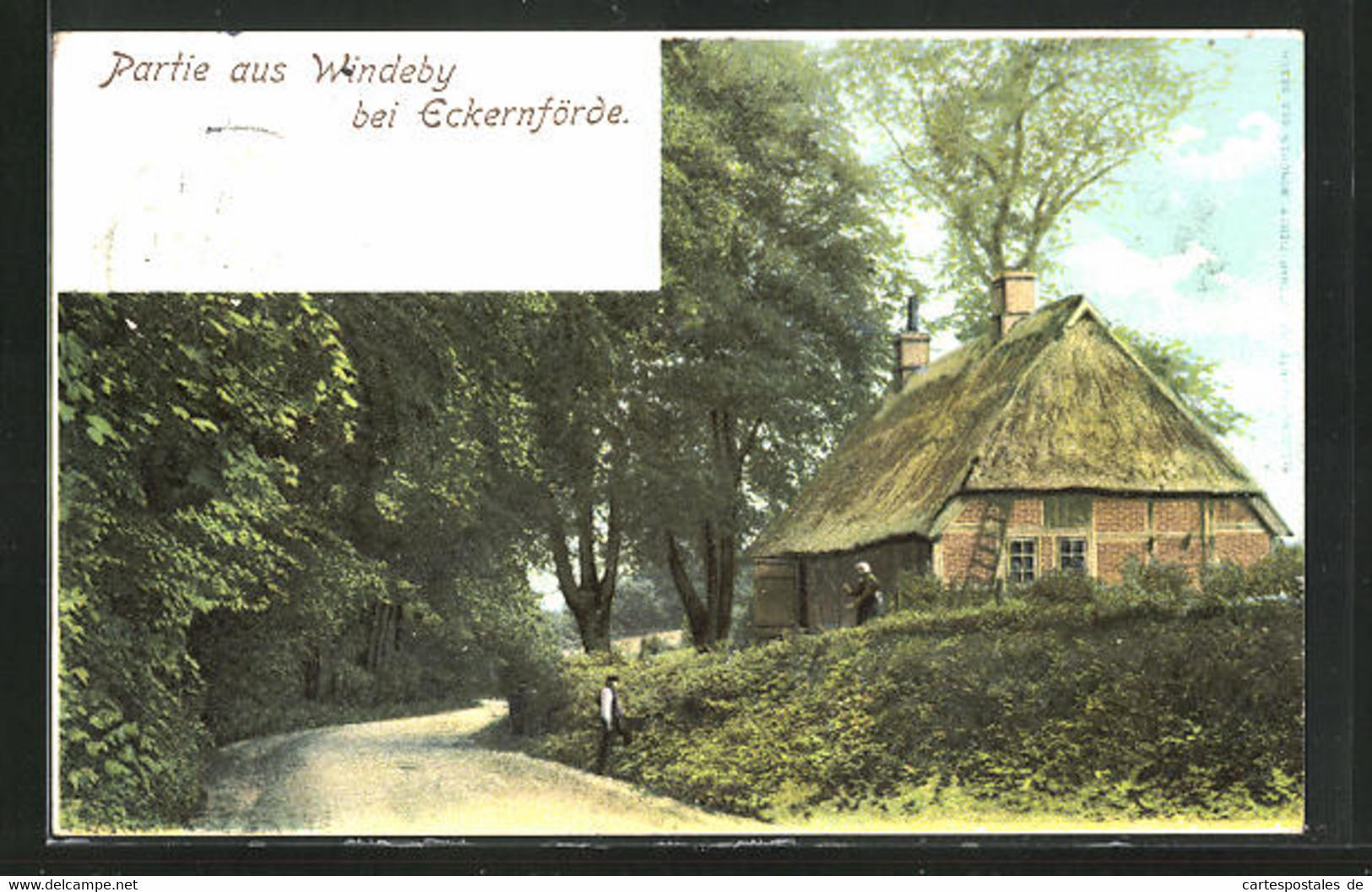 AK Eckernförde-Windeby, Altes Bauernhaus Am Waldrand - Eckernfoerde