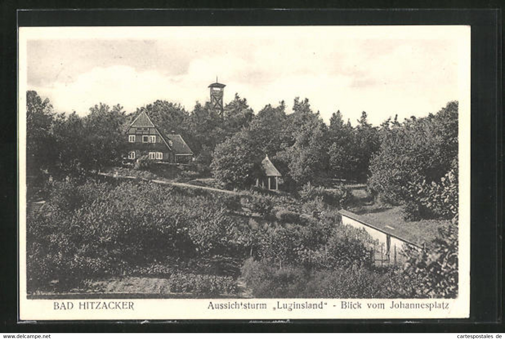 AK Bad Hitzacker, Aussichtsturm Luginsland, Blick Vom Johannesplatz - Hitzacker