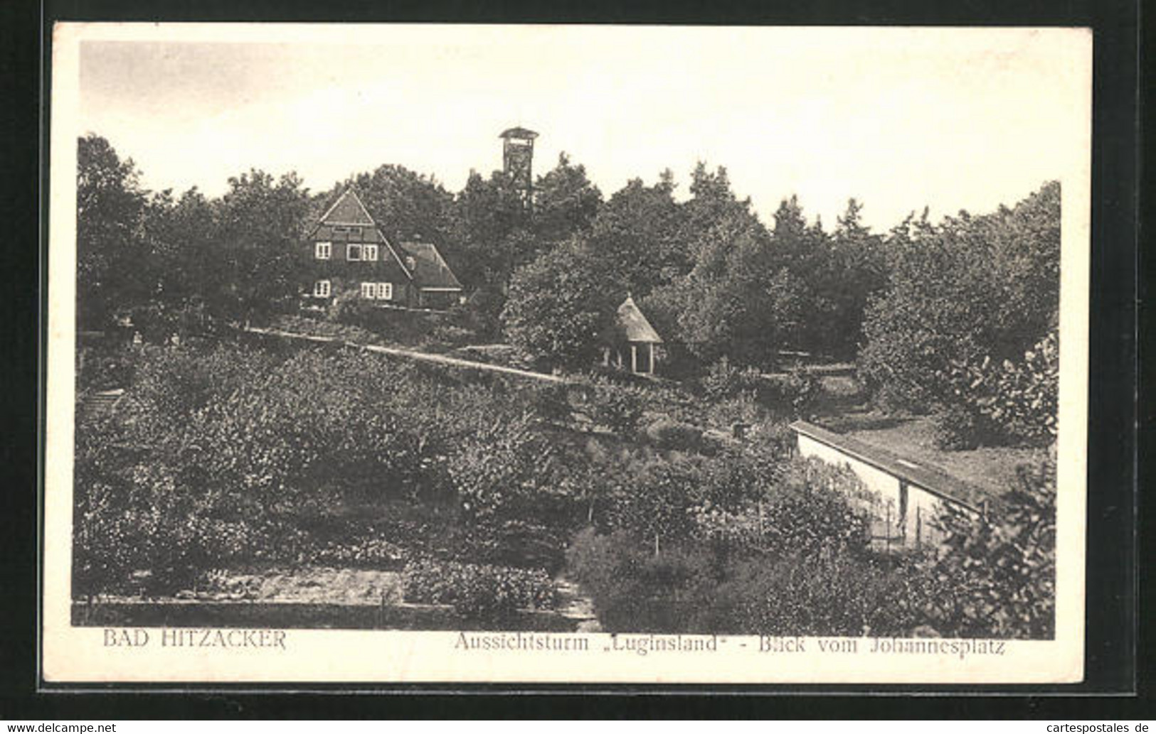 AK Bad Hitzacker, Aussichtsturm Luginsland, Blick Vom Johannesplatz - Hitzacker