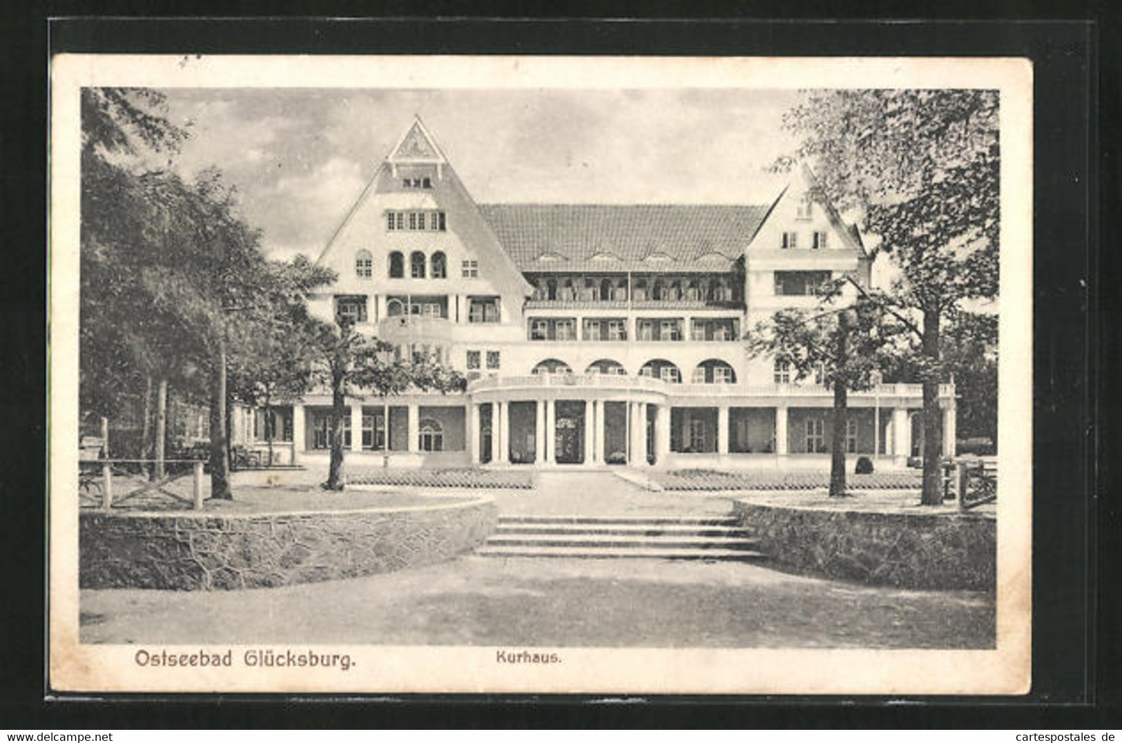 AK Glücksburg, Blick Zum Kurhaus - Gluecksburg