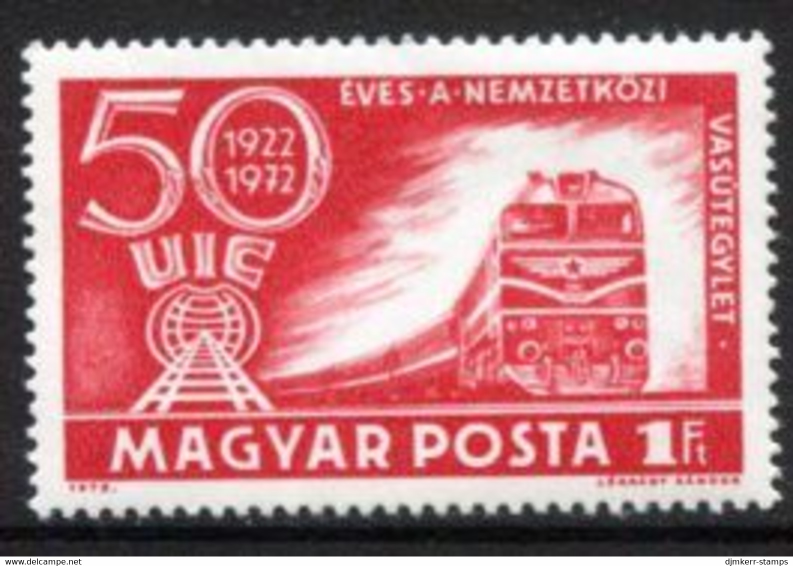 HUNGARY 1972 International Railway Association MNH / **.  Michel 2803 - Ungebraucht