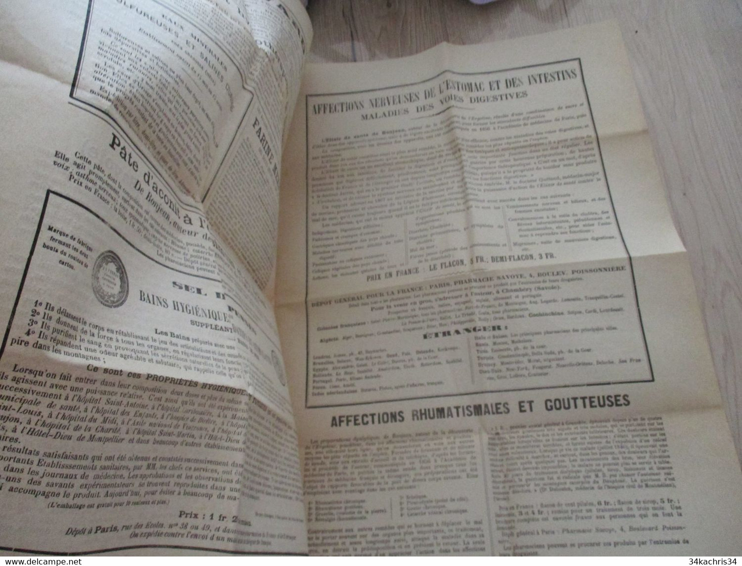 Bulletin Des Eaux Minérales De Savoie 15/04/1874 N°6 2 ème Année - 1850 - 1899