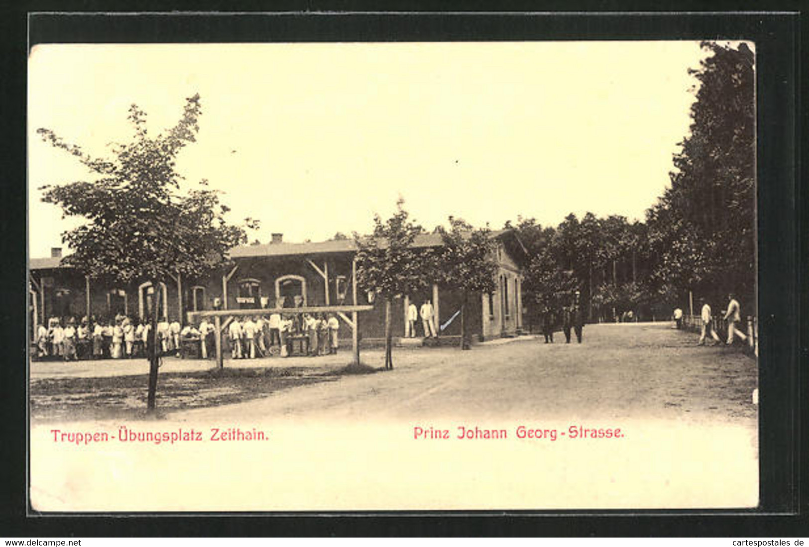 AK Zeithain, Soldaten In Der Prinz Johann Georg-Strasse Des Truppenübungsplatzes - Zeithain