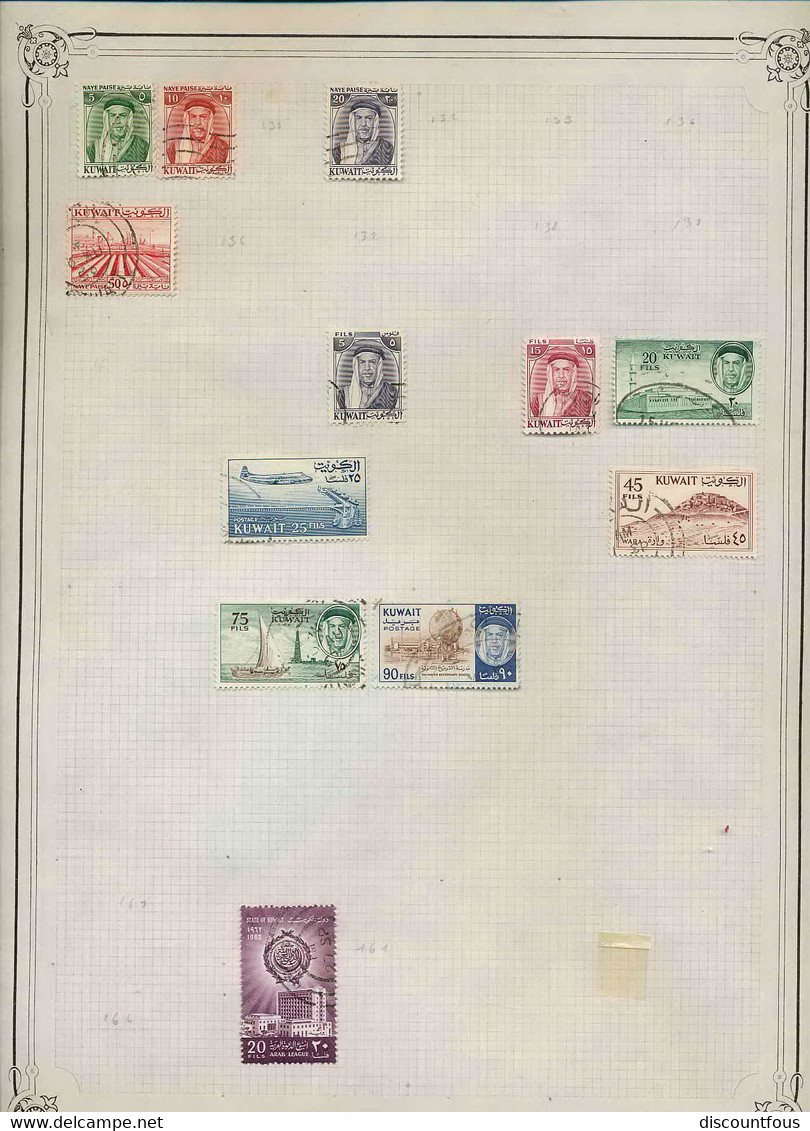 depart 1 euro 32-collection de timbres + documents asie asia 58 - malaya singapore - 37 cans à voir