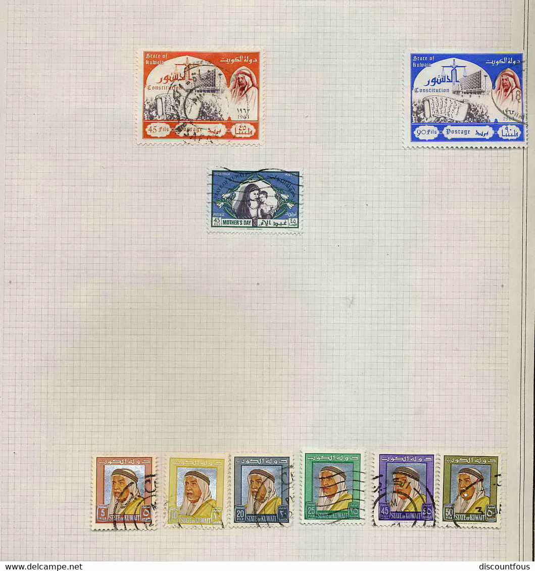 Depart 1 Euro 32-collection De Timbres + Documents Asie Asia 58 - Malaya Singapore - 37 Cans à Voir - Sammlungen (ohne Album)